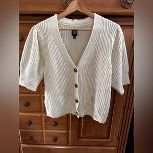 GAP Cream Knit Cardigan